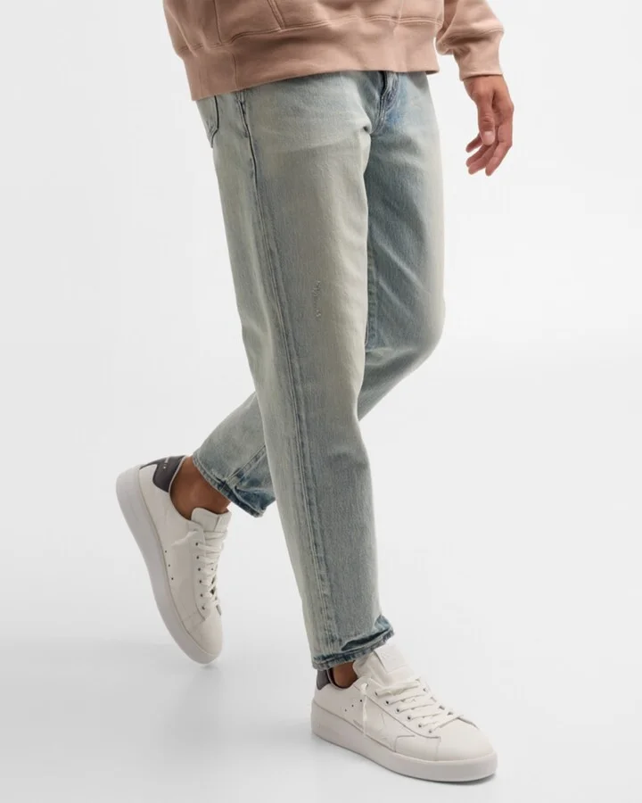 Men's Pure Star Leather Low-Top Sneakers - Image 3