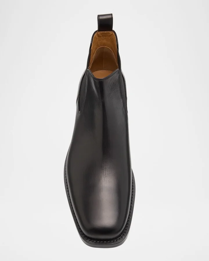 Men's QU108 Leather Chelsea Boots - Image 3