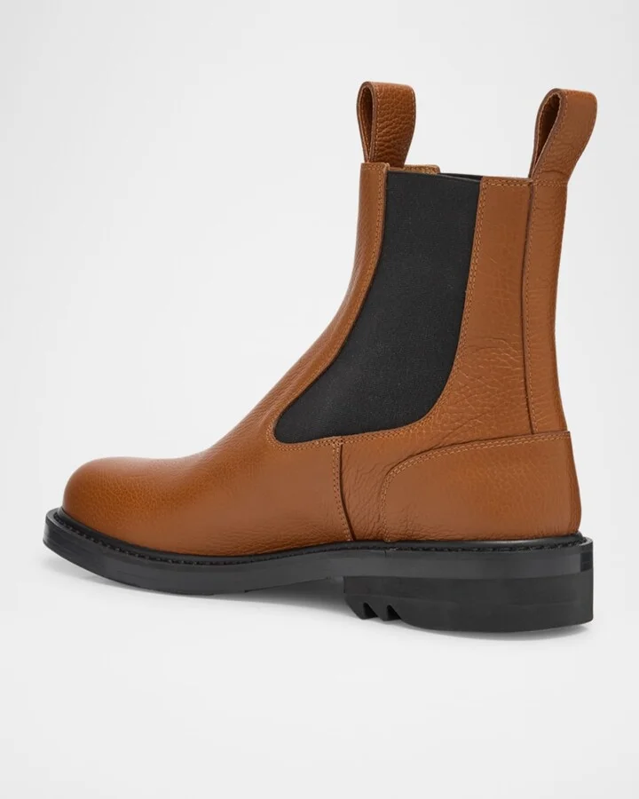 Men's QU110 Leather Chelsea Boots - Image 3