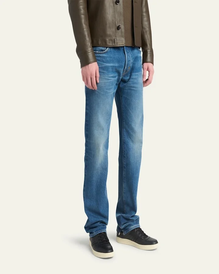 Men's Radcliffe Smooth Leather Low-Top Sneakers - Image 6