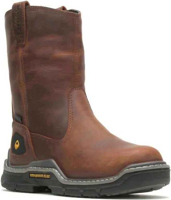 Men's Raider Durashocks Slip On Composite Toe Boots In Peanut