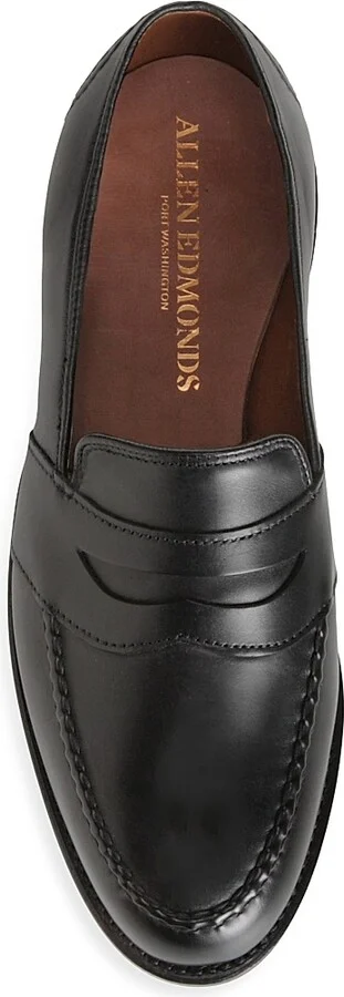 Men's Randolph Classic Leather Loafers - Black - Size 9.5 - Image 4