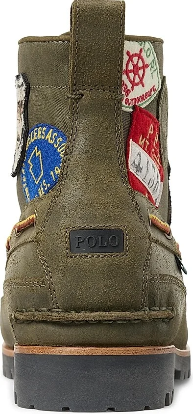 Men's Ranger Patchwork Suede Boots - Canopy Olive - Size 10.5 - Image 3