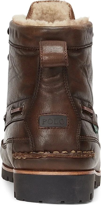 Men's Ranger Shearling-Lined Boots - Brown - Size 10 - Image 3