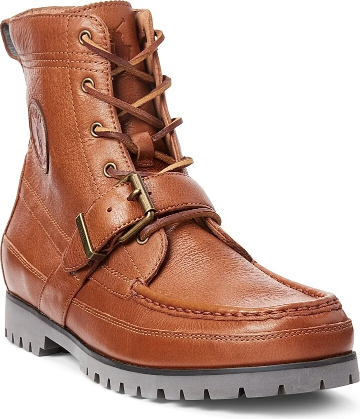 Men's Ranger Tumbled Leather Boots - Black - Size 10 - Image 7