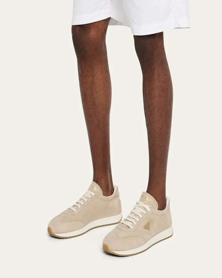 Men's Rank Suede T-Toe Retro Runner Sneakers - Image 5