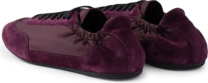 Men's Re-Nylon and Suede Elasticized Sneakers - Black - Size 7 - Image 6