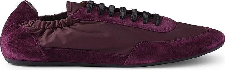 Men's Re-Nylon and Suede Elasticized Sneakers - Black - Size 7 - Image 8