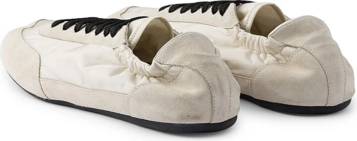 Men's Re-Nylon and Suede Elasticized Sneakers - Black - Size 7 - Image 11