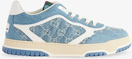 Mens Re-Web Denim Mid-Top Trainers Eur 40 / 6 Uk Men