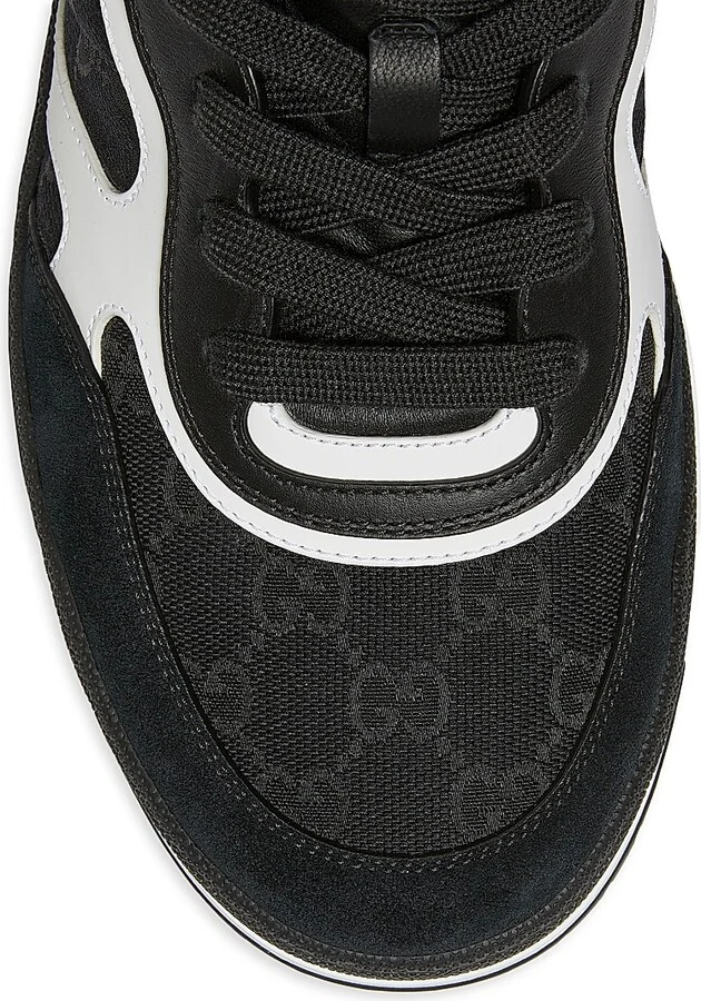 Men's Re-Web GG Canvas Sneakers - Ivory Beige - Size 13 - Image 9