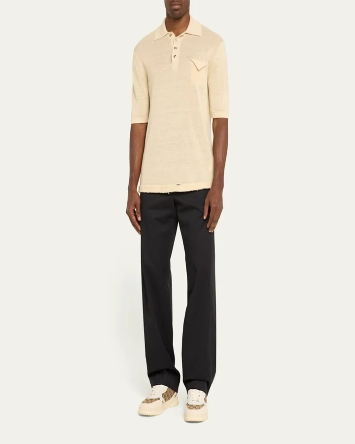 Men's Re-Web GG Supreme Canvas and Leather Sneakers - Image 5