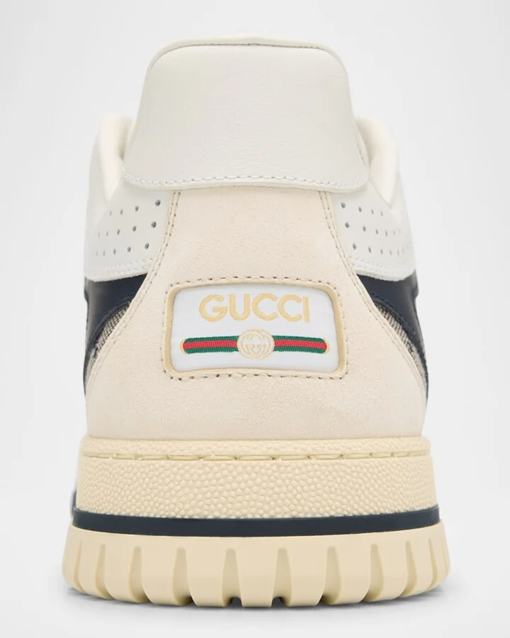 Men's Re-Web GG Supreme Canvas and Leather Sneakers - Image 10