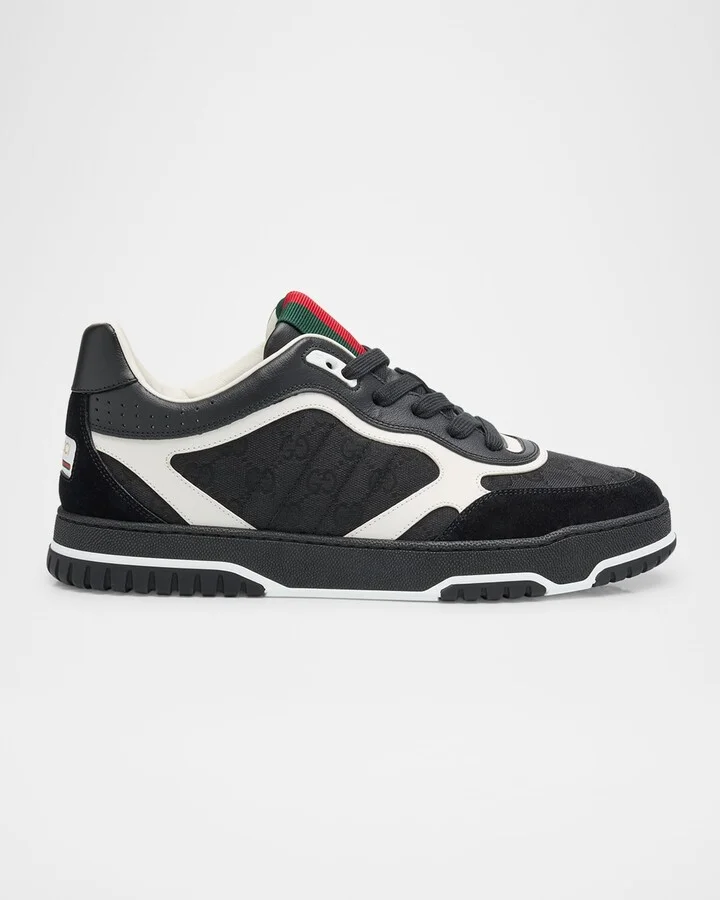 Men's Re-Web GG Supreme Canvas and Leather Sneakers