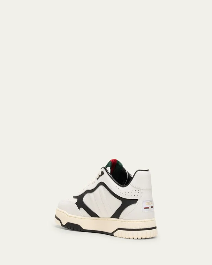 Men's Re-Web Gummed Calf Leather Sneakers - Image 2