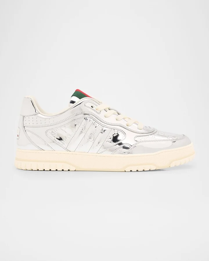 Men's Re-Web Mirror Leather Fashion Sneakers