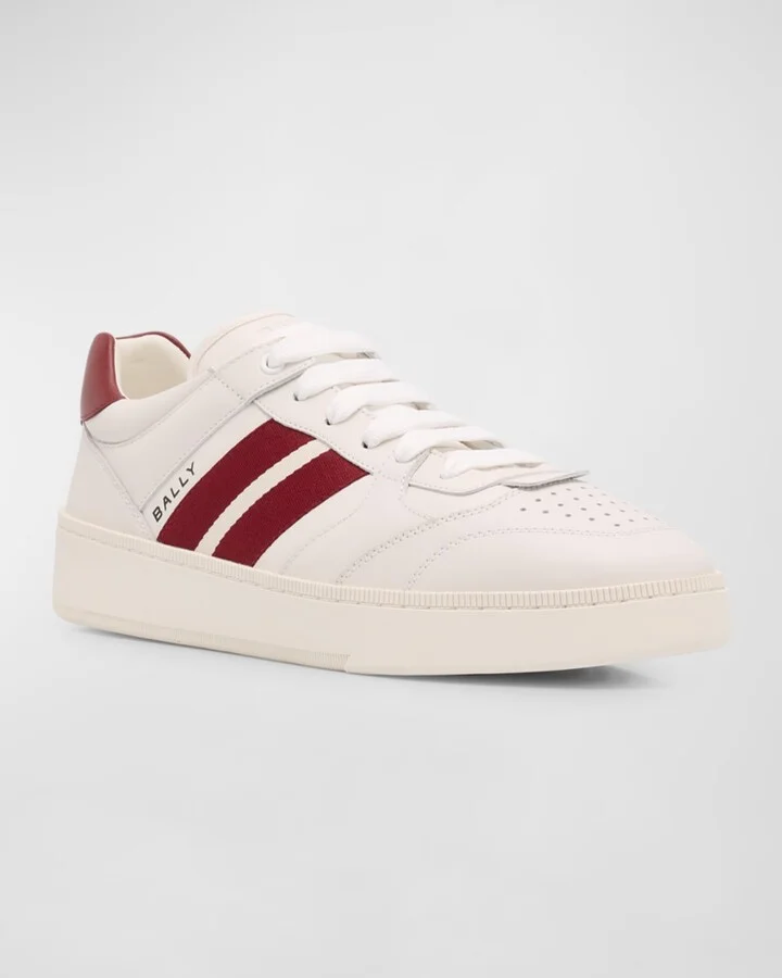 Men's Rebby Low-Top Leather Sneakers - Image 3