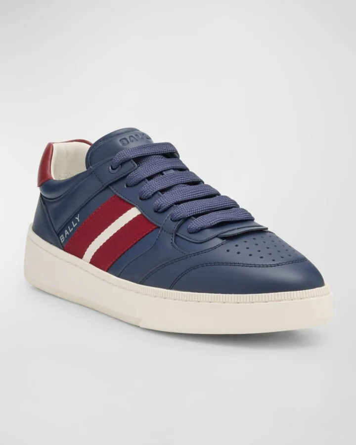 Men's Rebby Low-Top Leather Sneakers - Image 3