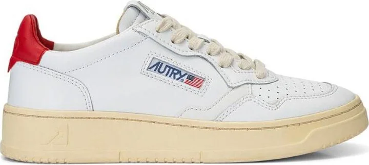 Men's Red Medalist Low-Top Sneakers