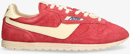 Mens Red Windspin Low-Top Suede Runner Trainers Eur 45 / 11 Uk Men