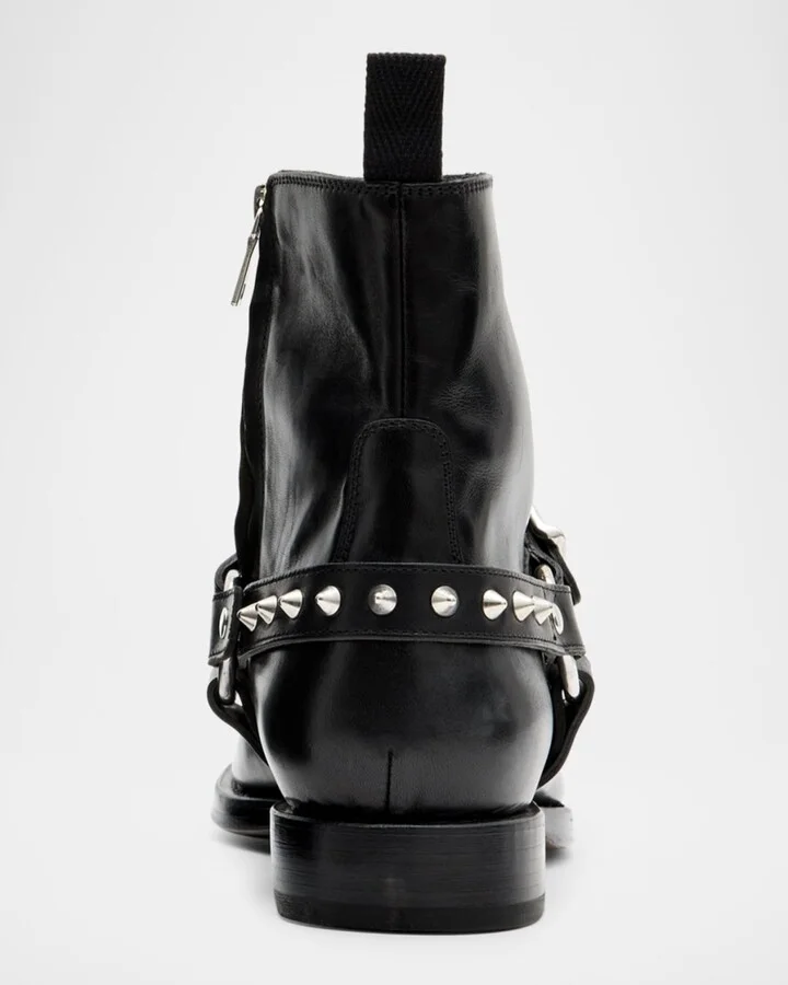 Men's Regent Harness Leather Ankle Boots - Image 7