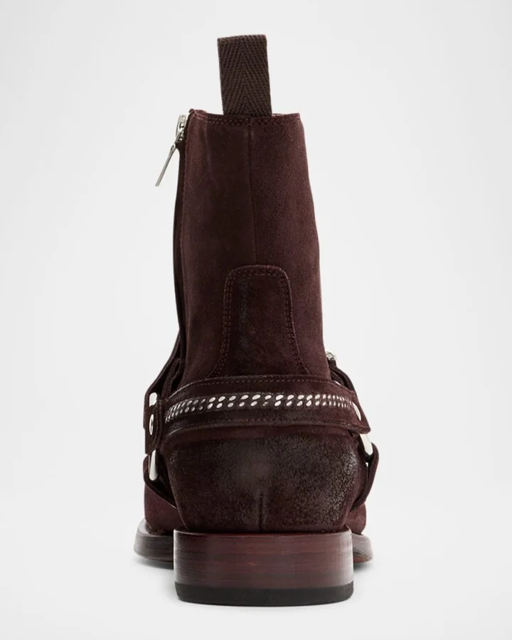Men's Regent Harness Suede Ankle Boots - Image 3
