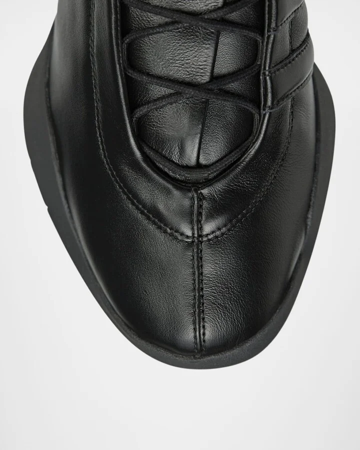 Men's Regu Leather Low-Top Sneakers - Image 3