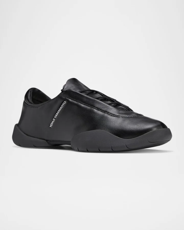 Men's Regu Leather Low-Top Sneakers - Image 5