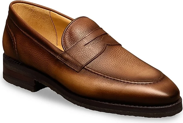 Men's Reserve Roman Leather Penny Loafers - Coffee Brown - Size 7.5 - Image 2