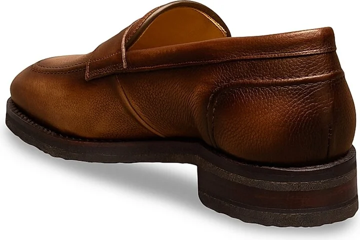 Men's Reserve Roman Leather Penny Loafers - Coffee Brown - Size 7.5 - Image 3