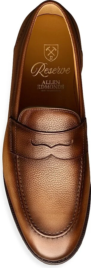 Men's Reserve Roman Leather Penny Loafers - Coffee Brown - Size 7.5 - Image 4