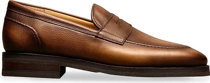 Men's Reserve Roman Leather Penny Loafers - Coffee Brown - Size 7.5