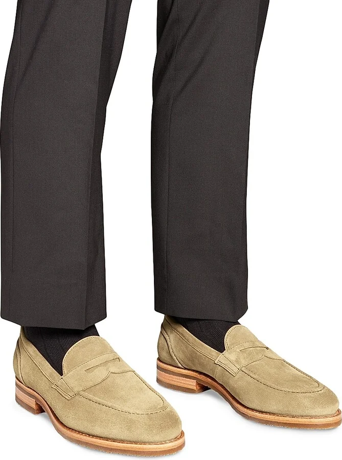 Men's Reserve Roman Suede Penny Loafers - Moss - Size 8 - Image 5