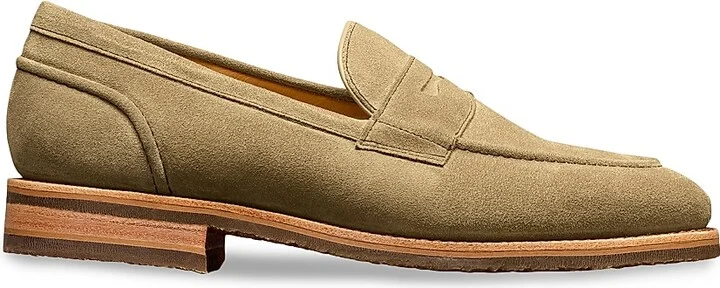 Men's Reserve Roman Suede Penny Loafers - Moss - Size 8