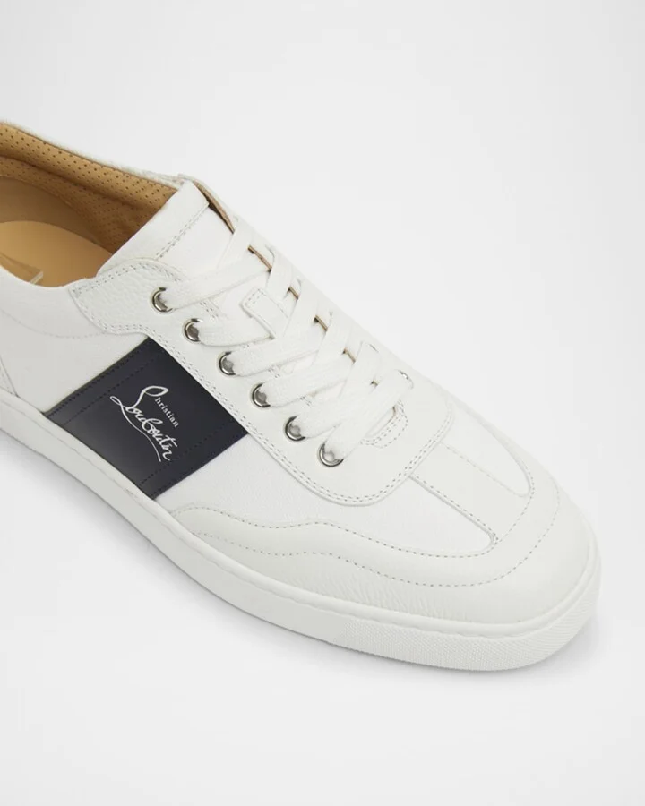 Men's Retero Canvas and Leather Low-Top Sneakers - Image 5