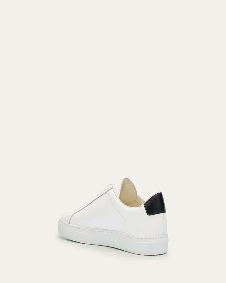 Men's Retro Classic Bicolor Leather Low-Top Sneakers - Image 2