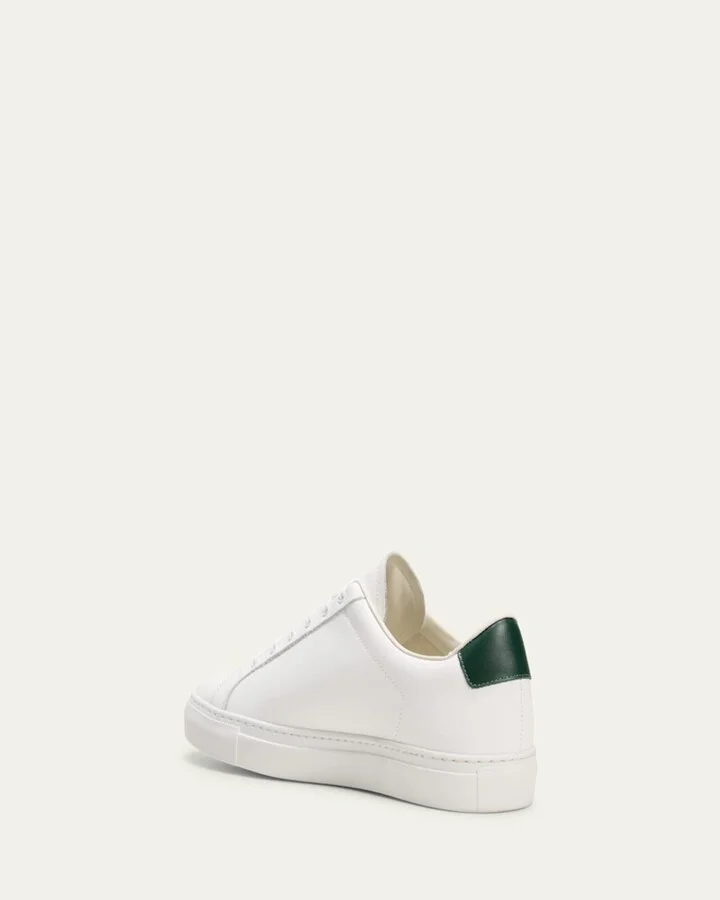 Men's Retro Classic Bicolor Leather Low-Top Sneakers - Image 4