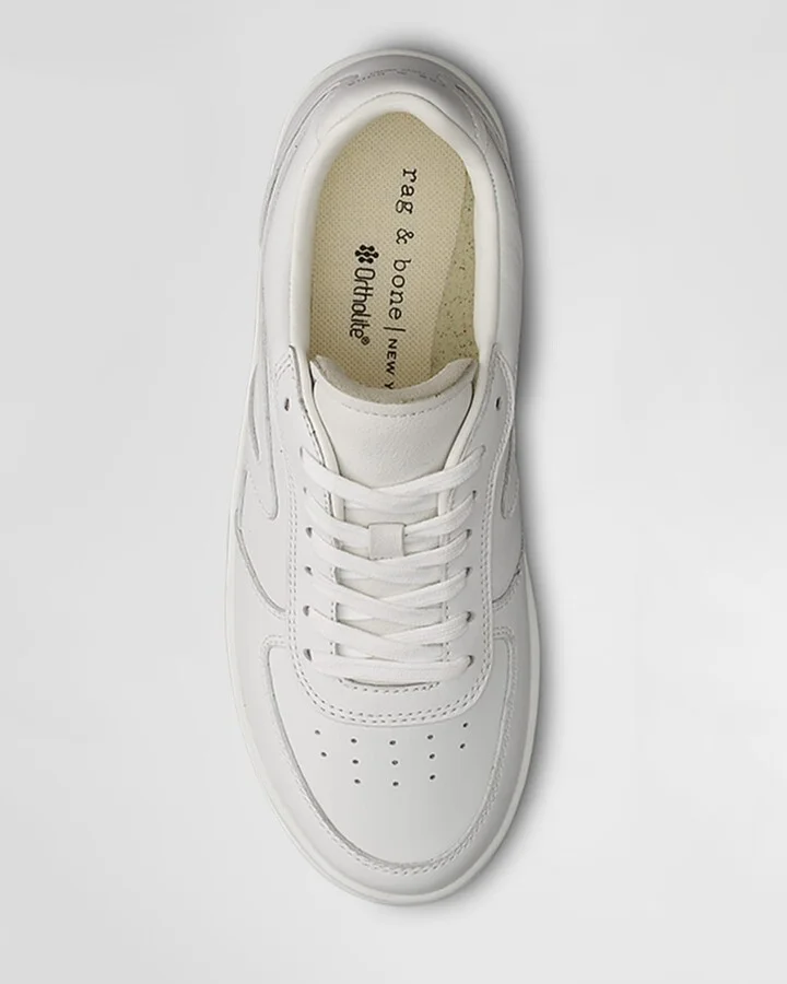 Men's Retro Court Leather Low-Top Sneakers - Image 2