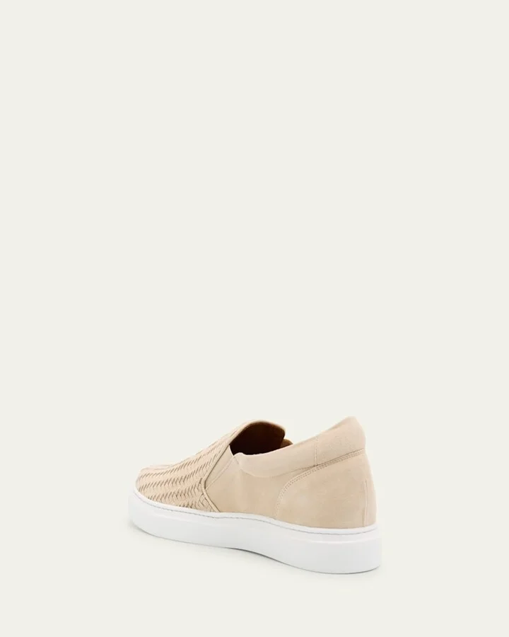 Men's Rex Woven Suede Slip-On Sneakers - Image 2