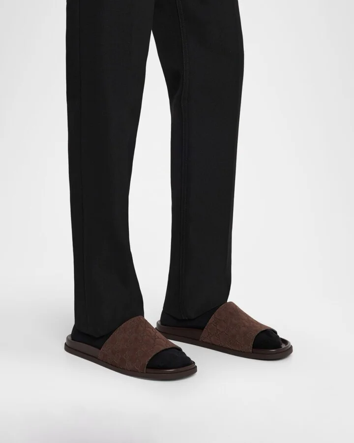 Men's Rhein GG Suede Side Sandals - Image 9