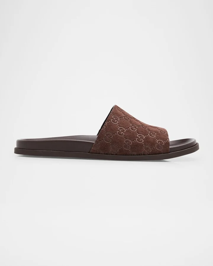 Men's Rhein GG Suede Side Sandals