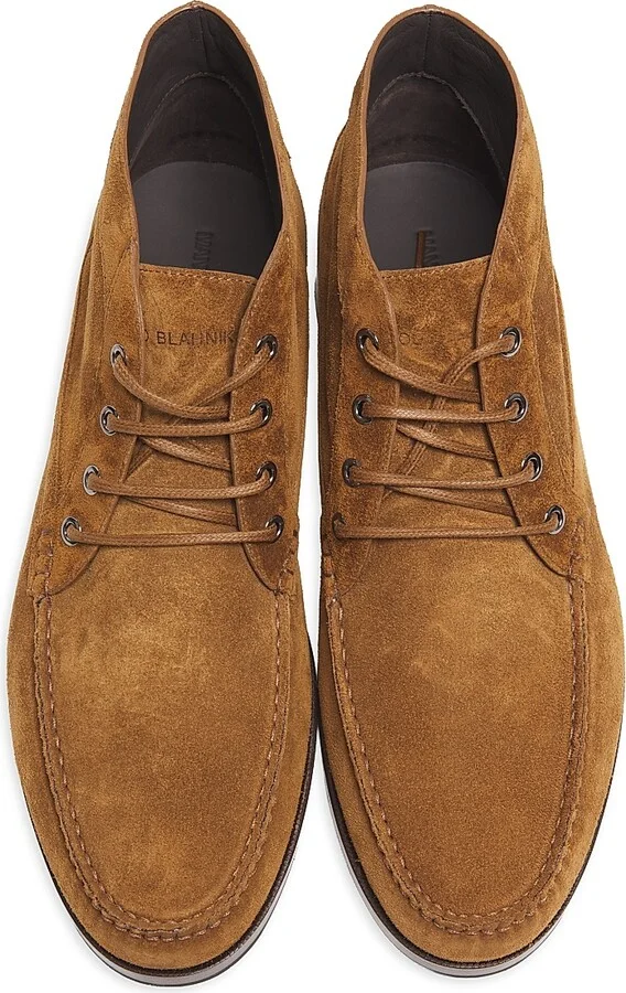 Men's Rhinebeck Suede Derby Shoes - Dark Brown - Size 12 - Image 4