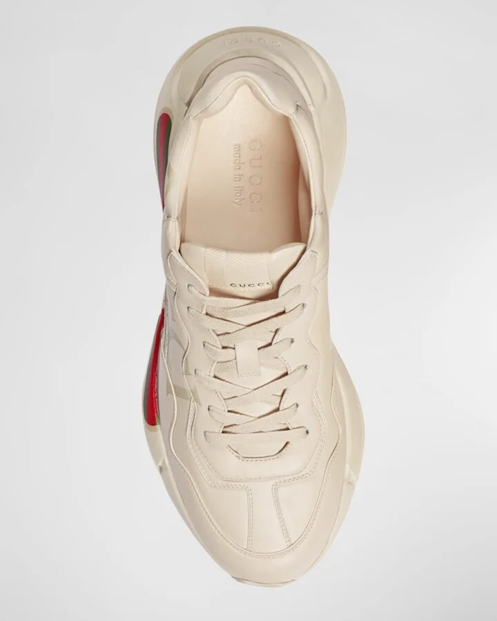 Men's Rhyton Retro Logo Sneakers - Image 5