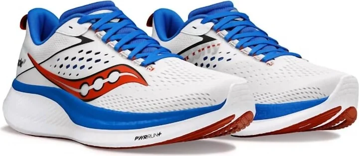 Men's Ride 17 Shoes In White/cobalt
