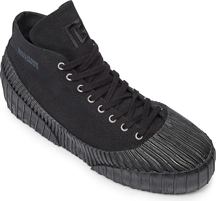 Men's Riff Canvas High-Top Sneakers - Black - Size 11 - Image 5