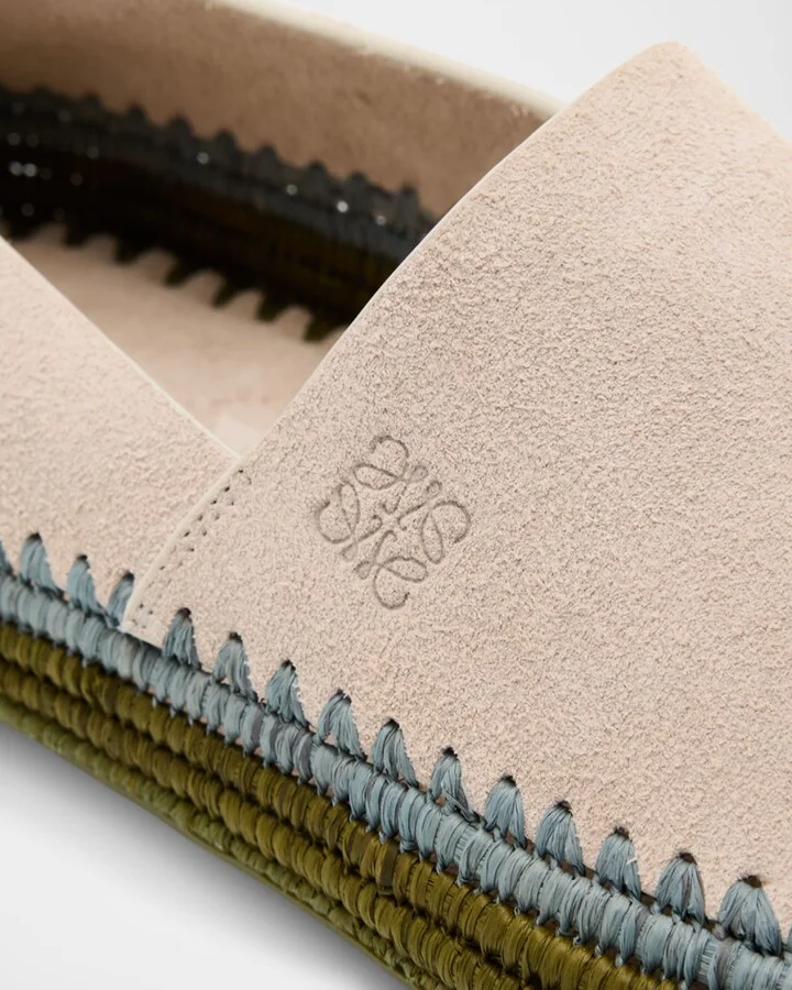 Men's Rio Suede and Raffia Espadrilles - Image 3