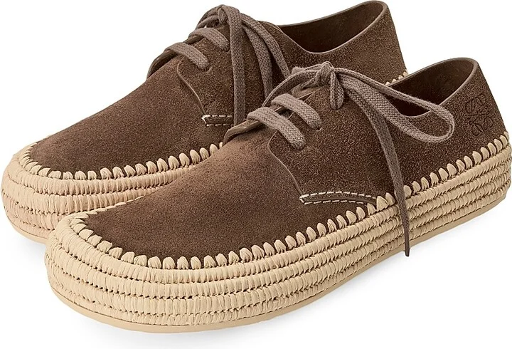 Men's Rio Suede Lace-Up Espadrilles - Light Grey - Size 7 - Image 6