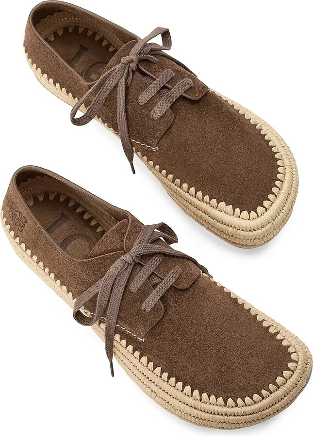 Men's Rio Suede Lace-Up Espadrilles - Light Grey - Size 7 - Image 7