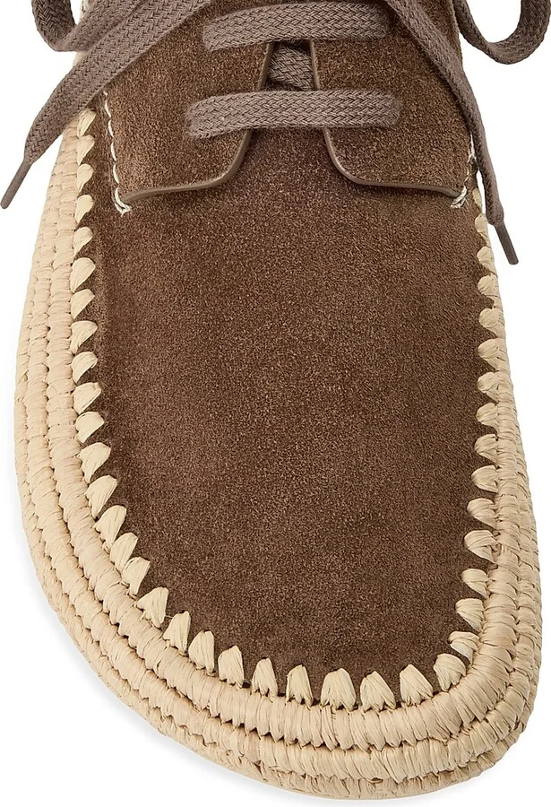 Men's Rio Suede Lace-Up Espadrilles - Light Grey - Size 7 - Image 8