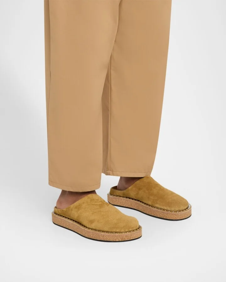 Men's Rivet Calfskin Suede Mules - Image 10